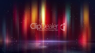 multicolor borealis and reflection loopable background