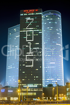 Night city, Azrieli center, Israel