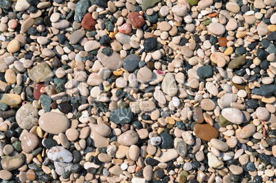beautiful background of natural stone pebbles