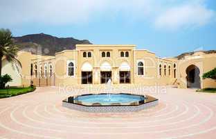 The arabic style building of luxury hotel, Fujairah, UAE