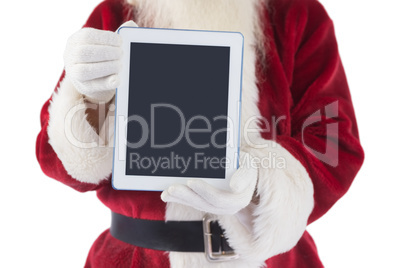 Santa presents a tablet PC