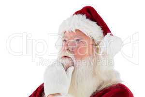 Santa is thinking about something