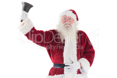 Santa Claus rings his bell