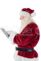 Santa uses a tablet PC