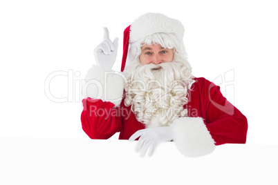 Smiling santa claus doing a gesture