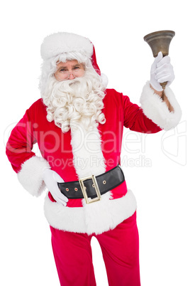 Santa claus ringing a bell