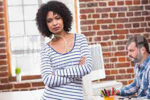 Portrait of smiling businesswoman in office