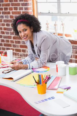 Portrait of female interior designer