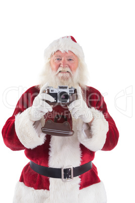 Santa is taking a picture Santa is taking a picture