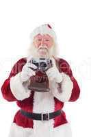 Santa is taking a picture