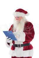 Santa uses a tablet PC