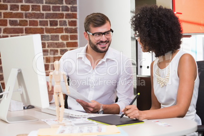 Photo editors in the office