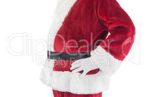 Santa Claus belly from the side