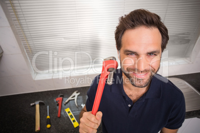 Plumber smiling at the camera