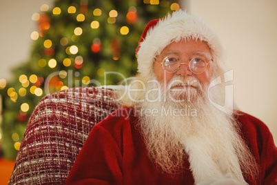 Portrait of santa claus with his glasses