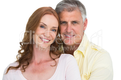 Casual couple smiling at camera