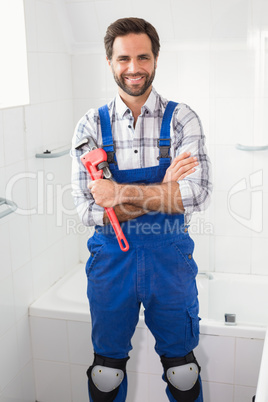 Plumber smiling at the camera