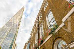 LONDON - SEP 28 : The Shard building and riverside pictured on S