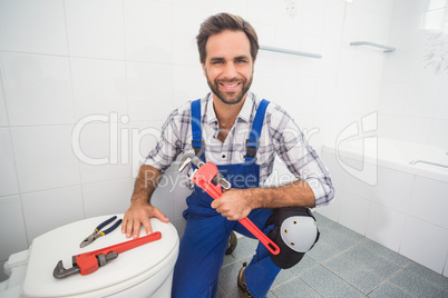 Plumber smiling at the camera