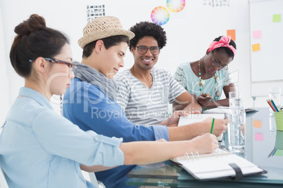 Young creative team having a meeting