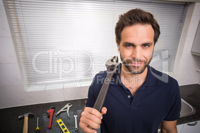 Plumber smiling at the camera