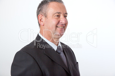 Portrait of elderly man in elegant suit