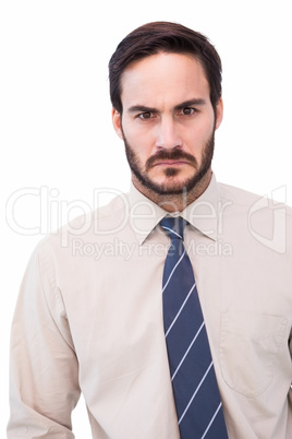 Portrait of an angry businessman