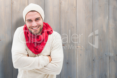 Composite image of handsome hipster