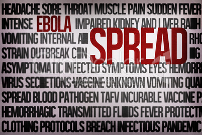 Digitally generated ebola word cluster