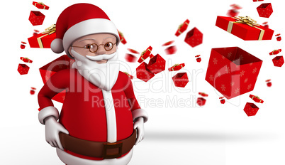 Composite image of cute cartoon santa claus Composite image of cute cartoon santa claus