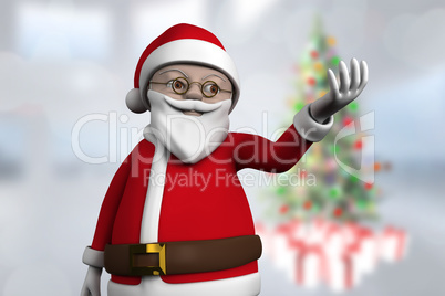 Composite image of cute cartoon santa claus Composite image of cute cartoon santa claus