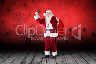 Composite image of santa claus ringing bell Composite image of santa claus ringing bell