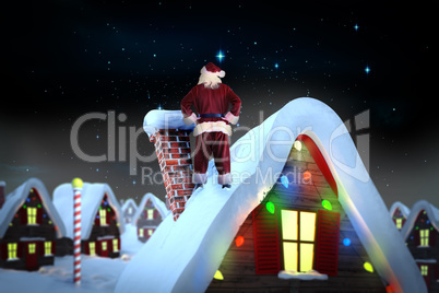 Composite image of santa claus