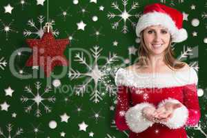 Pretty girl in santa outfit