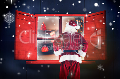 Composite image of santa claus