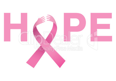 Breast cancer awareness message of hope