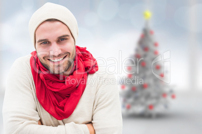 Composite image of handsome hipster