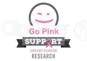 Breast cancer awareness message of hope