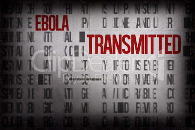 Digitally generated ebola word cluster