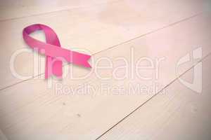 Composite image of breast cancer awareness ribbon