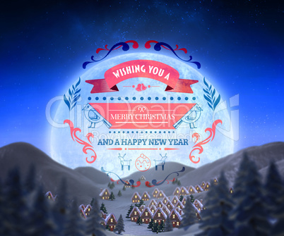 Composite image of christmas message