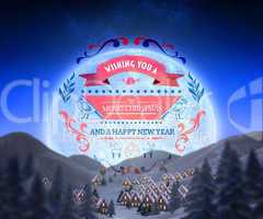 Composite image of christmas message