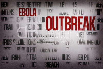 Digitally generated ebola word cluster