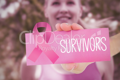 Composite image for breast cancer awareness