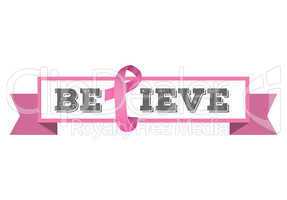 Breast cancer awareness message