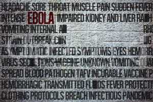 Composite image of ebola word cluster