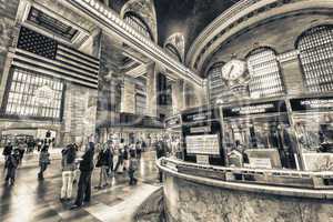 NEW YORK, JUNE 8: commuters and tourists in the grand central st