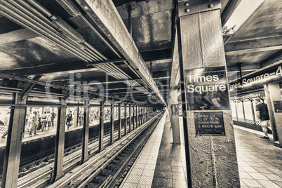 Times Square subway station interior, New York City