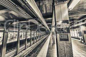 Times Square subway station interior, New York City