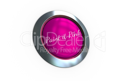 Pink button for breast cancer awareness